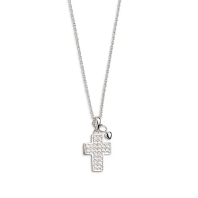 Produktbild von Xenox XS8156 Halskette mit Anhänger Damen Kreuz Herz Zirkonia Silber