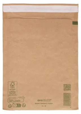 Produktbild von 100x AROFAIR Papierpolstertaschen 200x275+50mm Ersatz für Luftpolstertaschen