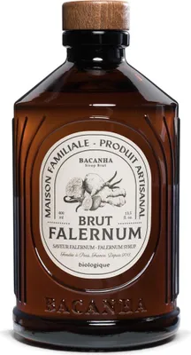 Produktbild von Bacanha Sirop Brut de Falernum  400ml – -Falernum-Sirup mit -Rohrzucker
