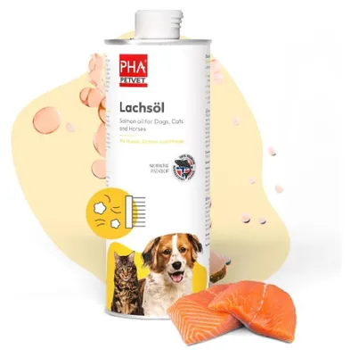 Produktbild von PHA Lachsöl für Hunde, Katzen und Pferde 1.000 ml