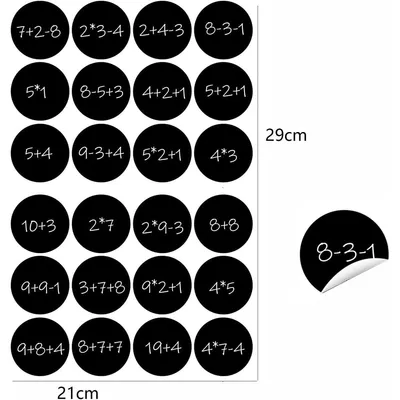 Produktbild von Adventskalender Adventskalenderboxen Kraftpapier - 24 Stück - 10 x 10 x 6,3 cm - Mit Zahlenaufklebern - Zum Selbstbefüllen