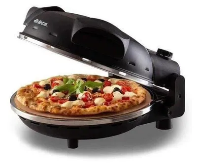 Produktbild von Ariete 0917/00, 1 Pizza/Pizzen, Schwarz, 32 cm, 400 °C, 1200 W, 32 cm