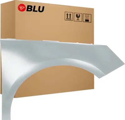 Immagine prodotto di BLU Parafango compatibile con Audi A1 8X LX7W Destra Silber EisSilber | 2000-2003 | Anteriore | Verniciato | Pronto per il montaggio | Acciaio