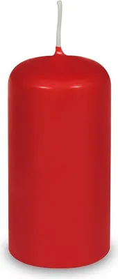 Zdjęcie produktu dla Czerwona świeca cylindryczna 50 x 100 mm - 4 szt
