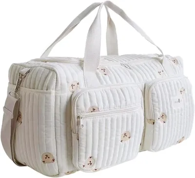 Image de Sac à langer matelassé, grand et multifonctionnel