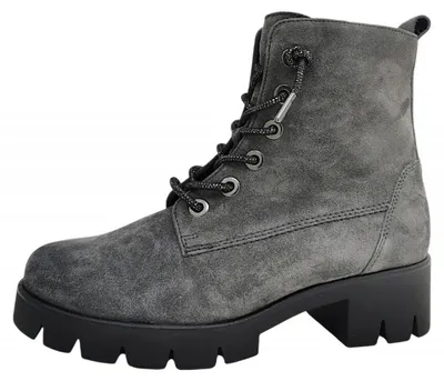 Image de Gabor : Bottes, chaussures à lacets, bottines à lacets, couleur gris, style décontracté