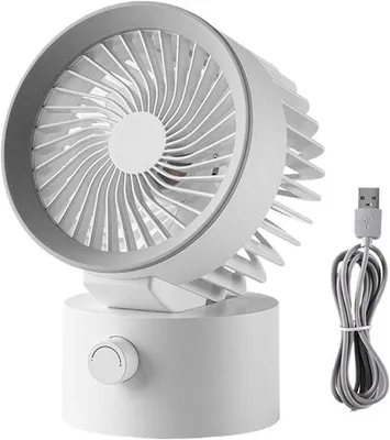 Produktbild von VHV - Schreibtischventilator - USB-Schreibtischventilator - USB-aufladbar, leise - für Büro, Schlafzimmer, Homeoffice
