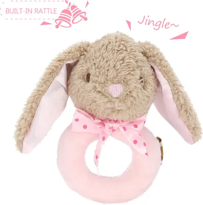 Produktbild von Kuscheltiere,Baby Rassel Spielzeug,beruhigender Kinderstock, Kaninchenrassel, rosa