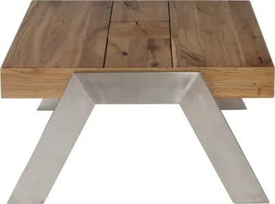 Produktbild von Couchtisch 65x67,5 cm Wildeiche und Metall Geölt