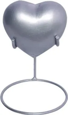 Produktbild von Luxe As Urn 500 ML - Keramische Mini Urne für Menschliche und Tierasche - Silberne Dekorationsurne