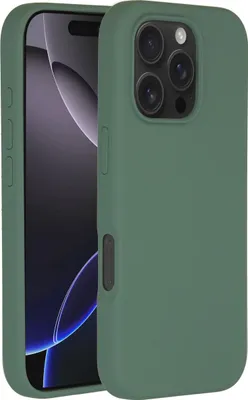 Zdjęcie produktu dla Accezz Liquid Silicone Backcover z MagSafe dla Apple iPhone 16 Pro - ciemnozielony