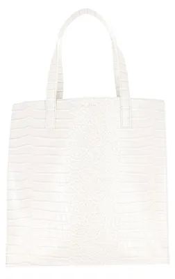 Produktbild von Ted Baker Schultertasche Wenella Croc Effect Large Icon Bag Ivory creme