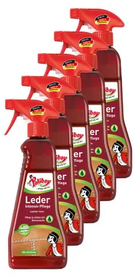 Produktbild von Poliboy Reinigungsmittel Leder Intensiv Pflege 5er Set - Inhalt 1,875L, Reinigung & Pflege