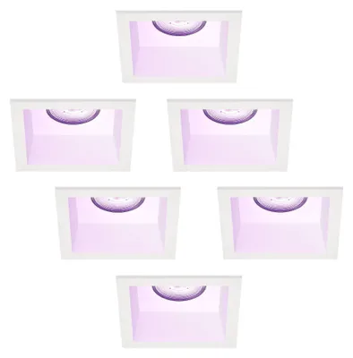 Image de Ledvion lot de 6 spot encastrable LED RGB connecte 4.9W