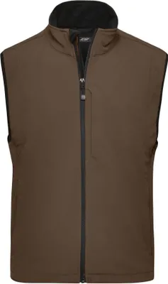 Produktbild von Men's Softshell Vest Trendige Weste aus Softshell brown, Gr. XXL