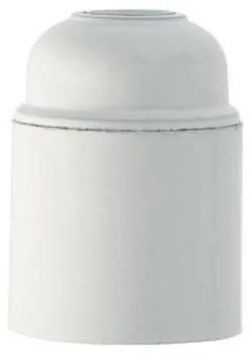 Produktbild von Lampenfassung E27 Schraubfassung glatt weiß aus Kunststoff für E27 Lampen
