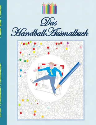 Produktbild von Ausmalbuch Handball mit 19 Vorlagen