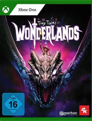 The cover art for the video game Tiny Tina's Wonderlands for Xbox One.