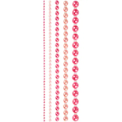 Image de Halve Plakparels Roze 2-8mm, 140st.