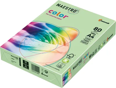Zdjęcie produktu dla MAESTRO Kopierpapier color A4 9417-MG28A80S mittelgrün 500Bl.