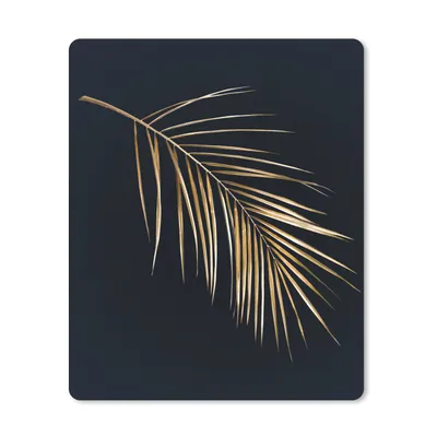 Produktbild von MuchoWow® Mauspad Mousepad Pflanzen - Gold - Schwarz - Blätter - Luxus 30x40 cm - Mousepads - Maus Mat - Pad - Mausunterlage - Mausmatten