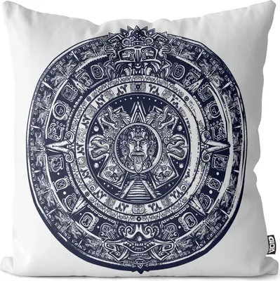 Produktbild von VOID Atzteken Sonnenstein Symbol Kissenbezug Kissenhülle sofa couch wohnzimmer dekoration wasserfest Outdoor Kissen bezug deko