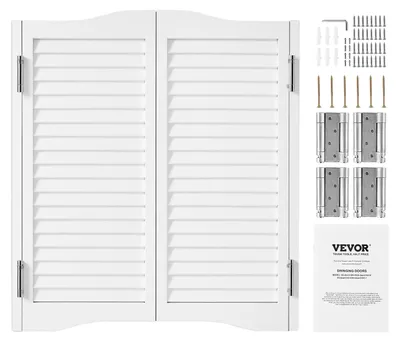 Zdjęcie produktu dla Drzwi do salonu VEVOR 900x28x900 mm, drzwi skrzydłowe z zawiasami i zestawem okuć, drzwi skrzydłowe, łatwe w montażu, łukowe drzwi skrzydłowe wewnętrzne