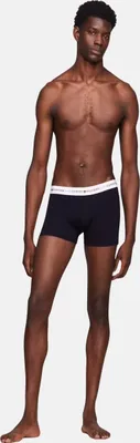 Produktbild von TH TOMMY HILFIGER Herren-Boxerpack 3-teilig sichtbare elastische Stretch-Baumwollunterwäsche Artikel UM0UM02761 TRUNK 3P, M - Waist cm 86-91 /  Waist inch 34-36, Cotone 95%,Elasthan 5%