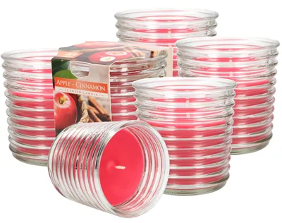 Productafbeelding van KOTARBAU® Set van 6 geurkaarsen in glas Apple-Cinnamon