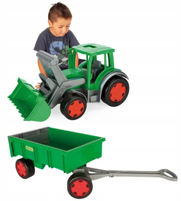 Obrázek produktu pro Traktor Wader Farmer s lopatou a přívěsem