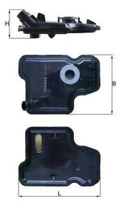 Produktbild von MAHLE HX 395 Automatikgetriebe Ölfilter Getriebeölfilter für OPEL INSIGNIA Caravan Mokka / Mokka X (J13) Astra J Sports Tourer (P10) ASTRA J