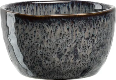 Produktbild von LEONARDO Matera Keramikschalen Set 12-teilig - Kleine Schalen aus Keramik - Durchmesser 8,3 cm, Höhe 5 cm - Inhalt 150 ml - Mikrowellengeeignet, spülmaschinenfest - 12er Set in anthrazit, 022992