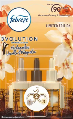 Produktbild von Febreze Duftstecker 3Volution Nachfüllpack Madagaskar Vanille & Magnolie