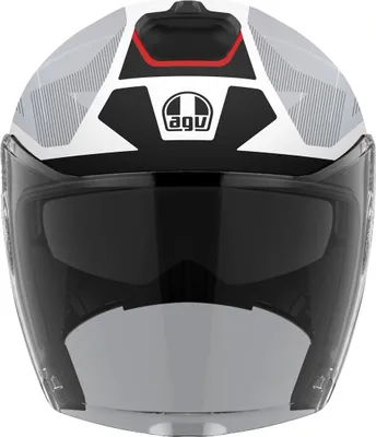 Zdjęcie produktu dla Kask AGV Irides Trieste jet, czarny/czerwony/biały, S (55/56)