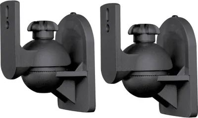 Produktbild von SpeaKa Professional Lautsprecher-Wandhalterung Neigbar+Schwenkbar Wandabstand (max.): 6.4 cm Schwarz 1 Paar