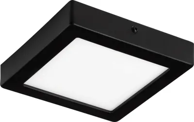 Produktbild von EGLO LED Deckenleuchte Idun, Aufbauleuchte aus Metall und Kunststoff, Deckenlampe in Schwarz, Weiß, LED Aufbaulampe neutralweiß, L x B 17 cm
