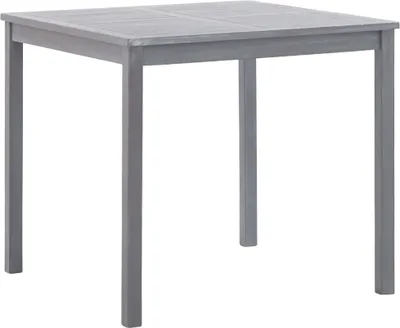 Immagine prodotto di The Living Store tavolo da giardino grigio 80x80x74 cm in legno massiccio di acacia