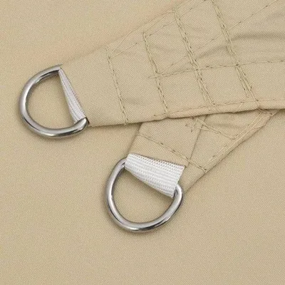 Produktbild von Rechteckiges Sonnensegel - 2,5 x 3,5 m - Beige - Wasserabweisende Oxford-Stoff-Bezug - UV-Schutz - PolyurethanBeschichtung