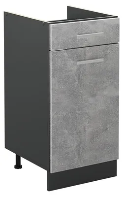 Immagine prodotto di Mobiletto base cucina Vicco R-Line Calcestruzzo/Antracite 40 cm senza piano di lavoro, Model 61025