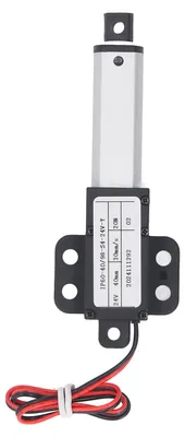 Immagine prodotto di Miniattuazione lineare elettrica, 24 V DC, impermeabile, per applicazioni su divani, robot, servomotori, con una corsa di 40 mm, una velocità di 30 mm/s e una spinta di 20 N