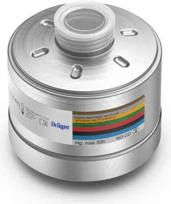 Produktbild von Dräger Kombinationsfilter Rd40 1140 A1B2E2K1 Hg NO P3 R D / CO 20