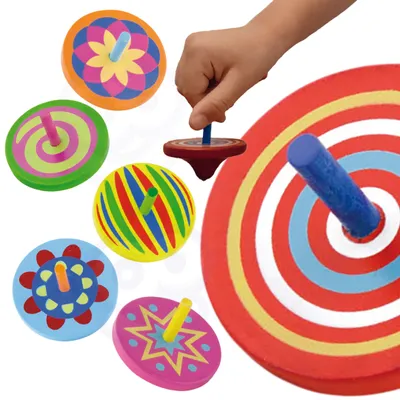 Produktbild von Viga Toys - VIGA Bunter Holzspinner 1 Stück