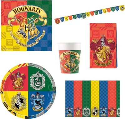 Produktbild von Harry Potter Geburtstagsdeko Partyset zum Kindergeburtstag Geburtstag Partydeko
