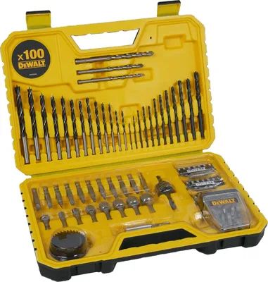 Produktbild von DeWalt DT71563 Bohrer- und Bit-Set 100 Teile schwarz  gelb