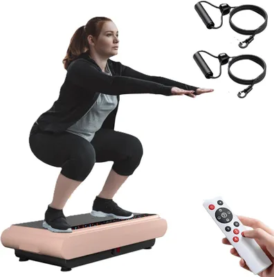 Imagen del producto de Plataforma vibratoria - Máquina vibratoria - Plataforma de entrenamiento - Equipo de fitness - Plataforma de vibración - Diseño compacto