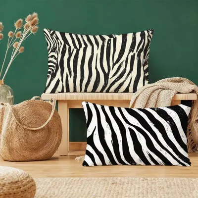 Produktbild von Elzusha – Set aus 2 Kissenbezügen, 60 x 80 cm, Samt, mit verdecktem Reißverschluss