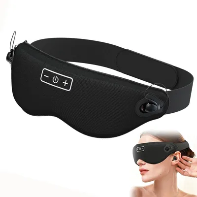 Produktbild von 3D-Bluetooth-Schlafmaske,kabellos,100% lichtdicht,mit HiFi-Stereo-Kopfhörern,verstellbares Band,ideal für Schlaf,Reisen,Meditation,Büro,Zuhause