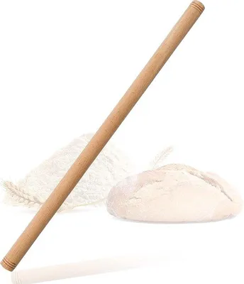 Produktbild von Famanu Teigrolle aus Buchenholz handgefertigt - 60 x 25 cm