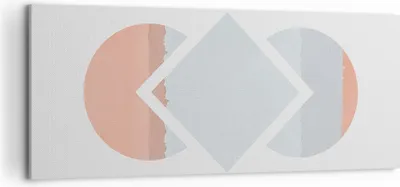 Produktbild von Bild auf Leinwand - Leinwandbild - Einteilig - Stück Geometrisch Diamant - 120x50cm - Wand Bild - Wanddeko - Wandbilder - Leinwanddruck - Bilder - Wanddekoration - Leinwand bilder - AB120x50-4690