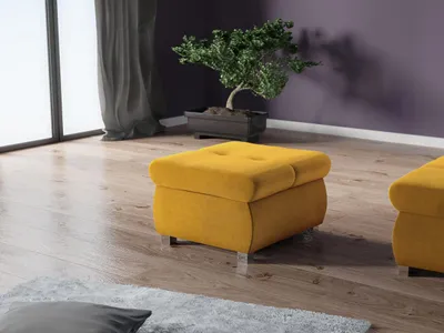 Immagine prodotto di Piccolo pouf ABEL 1 - senape